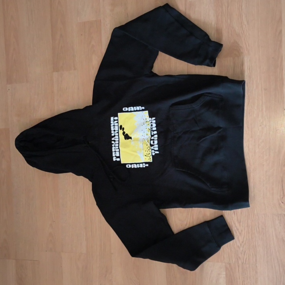 OBEY Black Permanent Yaycation Hoodie Sweatshirt Adult Size Medium